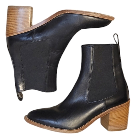 Jenni Kayne Leather Frankie Chelsea Ankle Boot Msrp $595 Women's Size 37 = US 7 - Picture 5 of 14